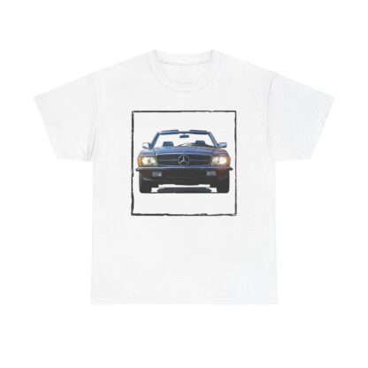 T-Shirt, Mercedes SL R107 - Vorder- und Rückseite bedruckt