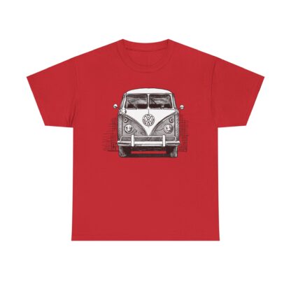 T-Shirt, VW Bus T1, Bulli, Strichzeichnung, Grau, personalisierbar – Bild 11