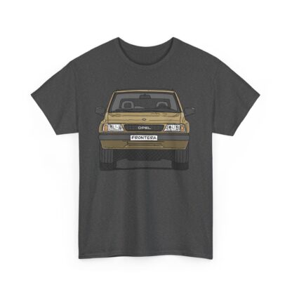 T-Shirt, Opel Frontera A, Strichzeichnung, Sand, personalisierbar – Bild 6