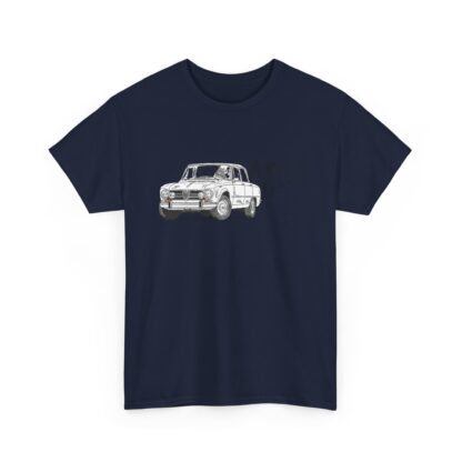 T-Shirt, Alfa Romeo Giulia, Strichzeichnung, Weiß, personalisierbar – Bild 9