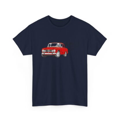 T-Shirt, Alfa Romeo Giulia, Strichzeichnung, Rot, personalisierbar – Bild 8