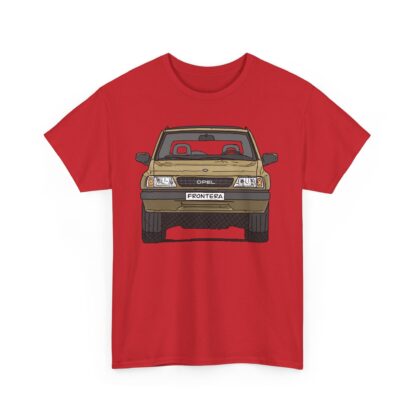 T-Shirt, Opel Frontera A, Strichzeichnung, Sand, personalisierbar – Bild 11