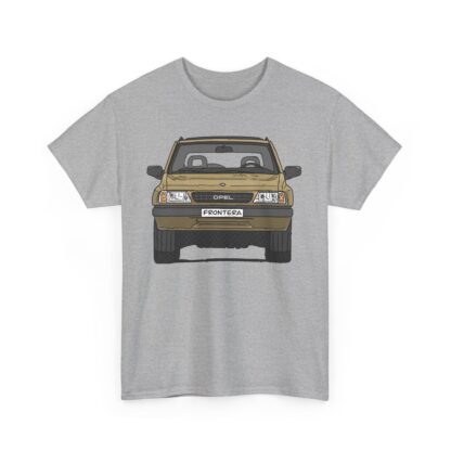T-Shirt, Opel Frontera A, Strichzeichnung, Sand, personalisierbar – Bild 2