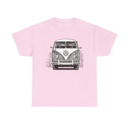 T-Shirt, VW Bus T1, Bulli, Strichzeichnung, Grau, personalisierbar – Bild 10