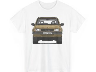 T-Shirt, Opel Frontera A, Strichzeichnung, Sand, personalisierbar