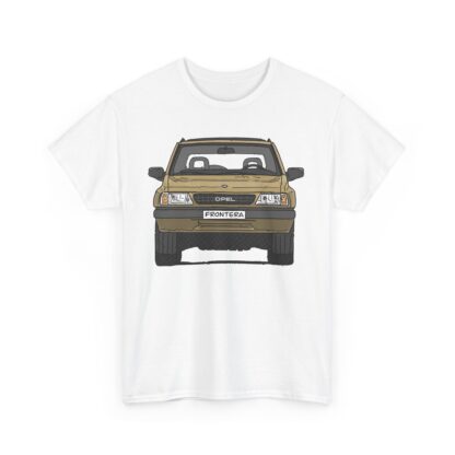 T-Shirt, Opel Frontera A, Strichzeichnung, Sand, personalisierbar