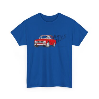 T-Shirt, Alfa Romeo Giulia, Strichzeichnung, Rot, personalisierbar – Bild 7
