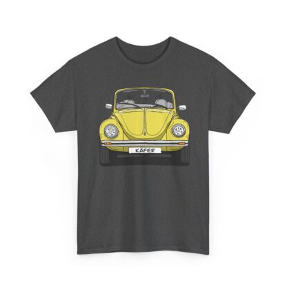 T-Shirt, VW Käfer Cabrio, 1303, Strichzeichnung, Gelb, mit Kennzeichen personalisierbar – Bild 7
