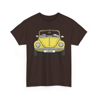 T-Shirt, VW Käfer Cabrio, 1303, Strichzeichnung, Gelb, mit Kennzeichen personalisierbar – Bild 5