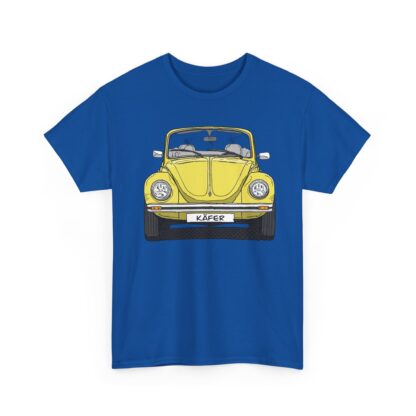 T-Shirt, VW Käfer Cabrio, 1303, Strichzeichnung, Gelb, mit Kennzeichen personalisierbar – Bild 9