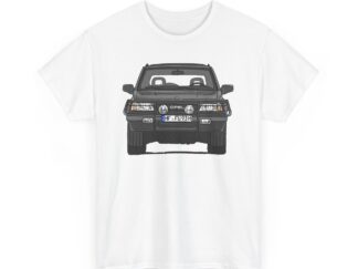 T-Shirt, Opel Frontera A, Strichzeichnung, Schwarz, HF FU 93H