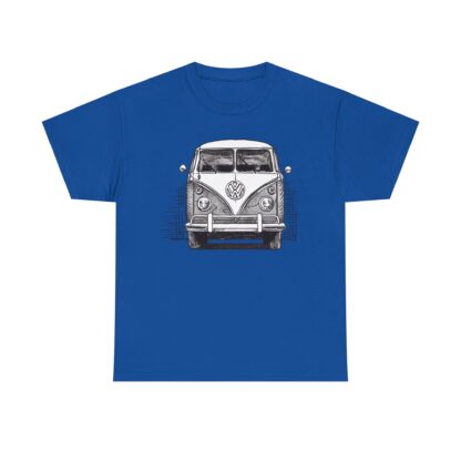 T-Shirt, VW Bus T1, Bulli, Strichzeichnung, Grau, personalisierbar – Bild 8