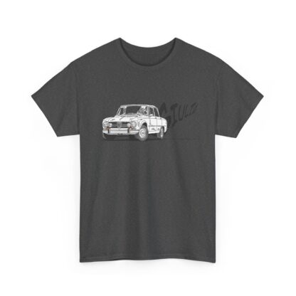 T-Shirt, Alfa Romeo Giulia, Strichzeichnung, Weiß, personalisierbar – Bild 6