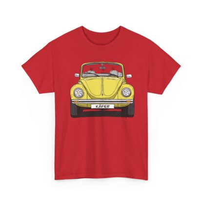 T-Shirt, VW Käfer Cabrio, 1303, Strichzeichnung, Gelb, mit Kennzeichen personalisierbar – Bild 12