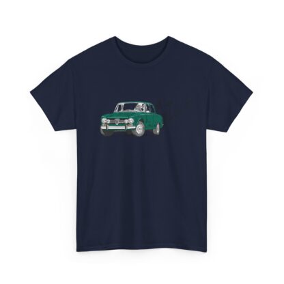 T-Shirt, Alfa Romeo Giulia, Strichzeichnung, Grün, personalisierbar – Bild 8