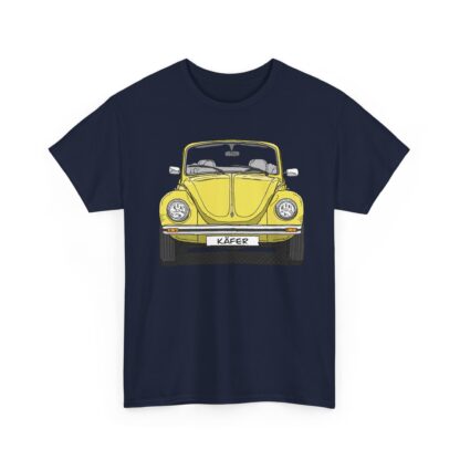 T-Shirt, VW Käfer Cabrio, 1303, Strichzeichnung, Gelb, mit Kennzeichen personalisierbar – Bild 10