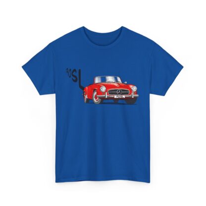 T-Shirt, Mercedes 190 SL, Strichzeichnung, Rot, personalisierbar – Bild 7