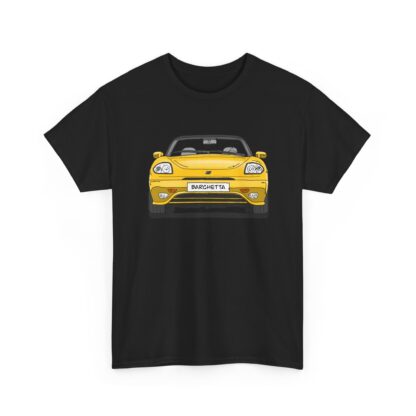 T-Shirt, Fiat Barchetta, Strichzeichnung, Gelb, eigenes Kennzeichen möglich – Bild 3