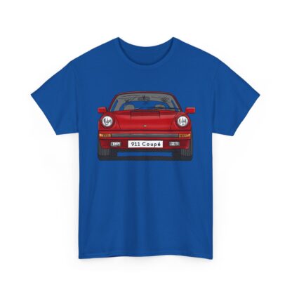 T-Shirt, Porsche 911, G-Modell, Coupé, Strichzeichnung, Rot, Wunschkennzeichen möglich – Bild 8