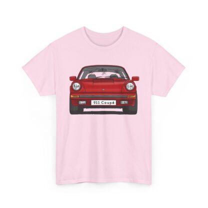 T-Shirt, Porsche 911, G-Modell, Coupé, Strichzeichnung, Rot, Wunschkennzeichen möglich – Bild 10