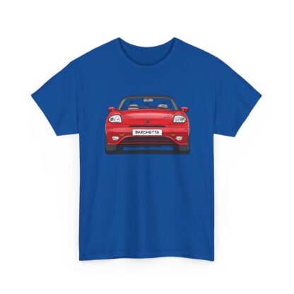 T-Shirt, Fiat Barchetta, Strichzeichnung, Rot, eigenes Kennzeichen möglich – Bild 8