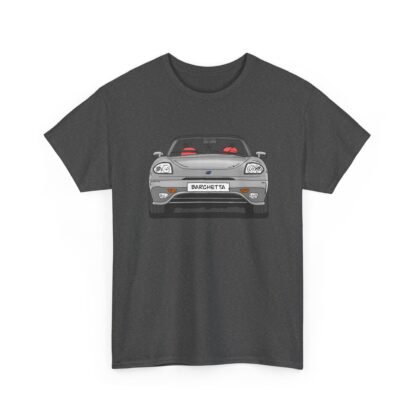 T-Shirt, Fiat Barchetta, Strichzeichnung, Silber, eigenes Kennzeichen möglich – Bild 6