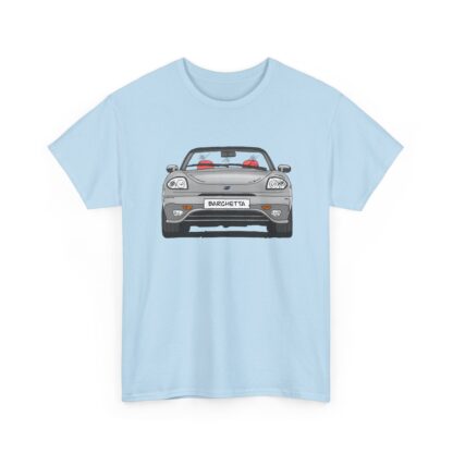 T-Shirt, Fiat Barchetta, Strichzeichnung, Silber, eigenes Kennzeichen möglich – Bild 7