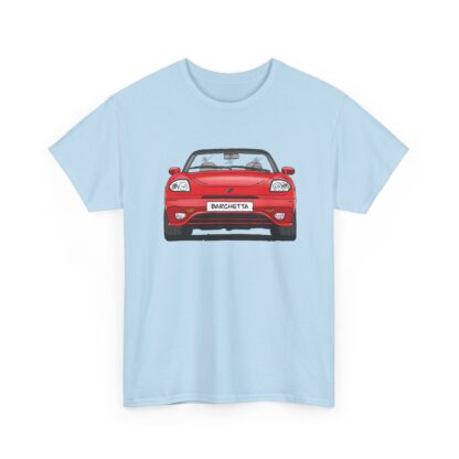 T-Shirt, Fiat Barchetta, Strichzeichnung, Rot, eigenes Kennzeichen möglich – Bild 7