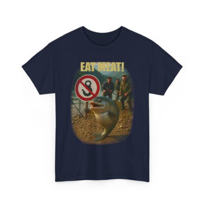T-Shirt, EAT MEAT!, cooles Shirt für Angler – Bild 4