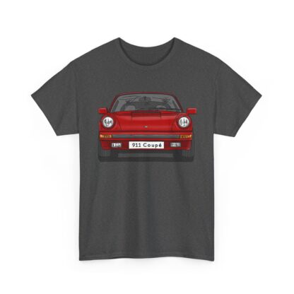 T-Shirt, Porsche 911, G-Modell, Coupé, Strichzeichnung, Rot, Wunschkennzeichen möglich – Bild 6
