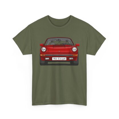 T-Shirt, Porsche 911, G-Modell, Coupé, Strichzeichnung, Rot, Wunschkennzeichen möglich – Bild 5