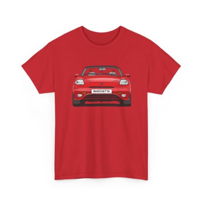 T-Shirt, Fiat Barchetta, Strichzeichnung, Rot, eigenes Kennzeichen möglich – Bild 11