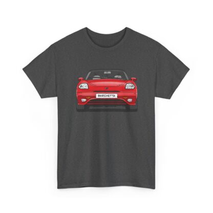 T-Shirt, Fiat Barchetta, Strichzeichnung, Rot, eigenes Kennzeichen möglich – Bild 6