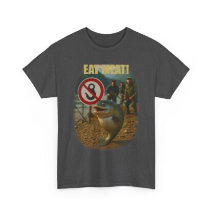 T-Shirt, EAT MEAT!, cooles Shirt für Angler – Bild 3