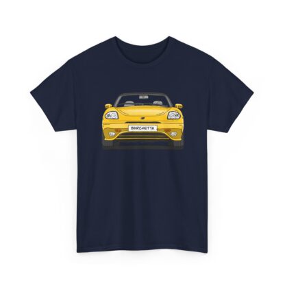 T-Shirt, Fiat Barchetta, Strichzeichnung, Gelb, eigenes Kennzeichen möglich – Bild 9
