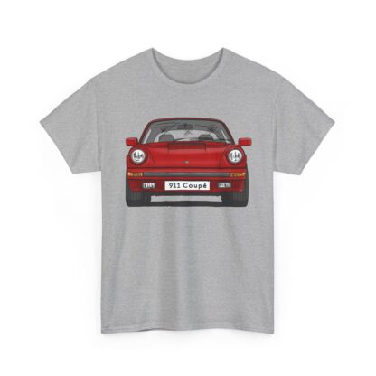 T-Shirt, Porsche 911, G-Modell, Coupé, Strichzeichnung, Rot, Wunschkennzeichen möglich