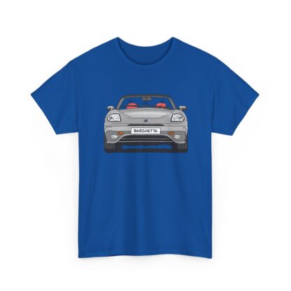 T-Shirt, Fiat Barchetta, Strichzeichnung, Silber, eigenes Kennzeichen möglich – Bild 8