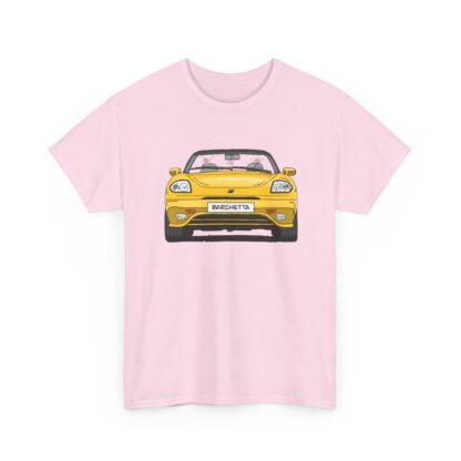 T-Shirt, Fiat Barchetta, Strichzeichnung, Gelb, eigenes Kennzeichen möglich – Bild 10