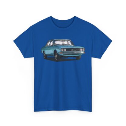 T-Shirt, Audi 100 C1, blau, Witwe Boltes Audi 100 Limousine, beidseitig bedruckt – Bild 11
