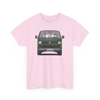 T-Shirt, VW T3, Bulli, VW Bus, Strichzeichnung, Dunkelgrün, BAR HX 268 – Bild 4