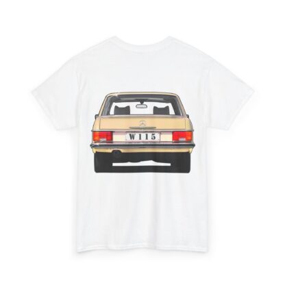 T-Shirt, Mercedes Strich 8, Beige - beidseitig bedruckt, W114 W115 - personalisierbar – Bild 2