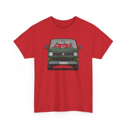T-Shirt, VW T3, Bulli, VW Bus, Strichzeichnung, Dunkelgrün, BAR HX 268 – Bild 6