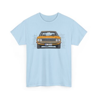 T-Shirt, Audi 100 C1, Strichzeichnung, Orange, HH OO 674H – Bild 8