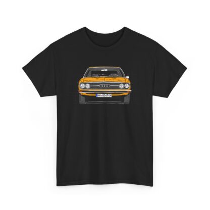 T-Shirt, Audi 100 C1, Strichzeichnung, Orange, HH OO 674H – Bild 3