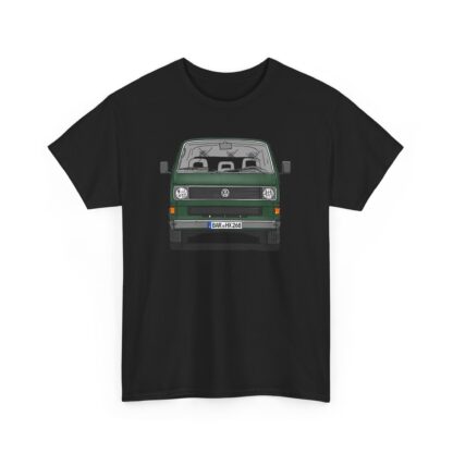 T-Shirt, VW T3, Bulli, VW Bus, Strichzeichnung, Dunkelgrün, BAR HX 268 – Bild 10