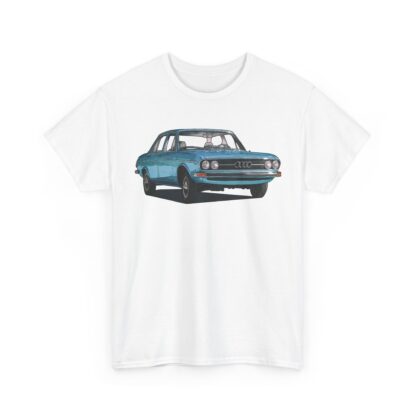 T-Shirt, Audi 100 C1, blau, Witwe Boltes Audi 100 Limousine, beidseitig bedruckt – Bild 3