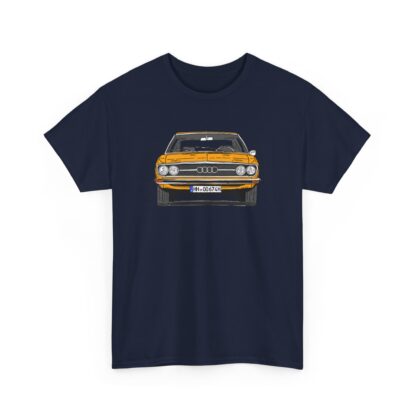 T-Shirt, Audi 100 C1, Strichzeichnung, Orange, HH OO 674H