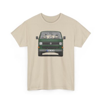 T-Shirt, VW T3, Bulli, VW Bus, Strichzeichnung, Dunkelgrün, BAR HX 268
