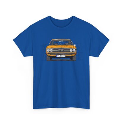 T-Shirt, Audi 100 C1, Strichzeichnung, Orange, HH OO 674H – Bild 9