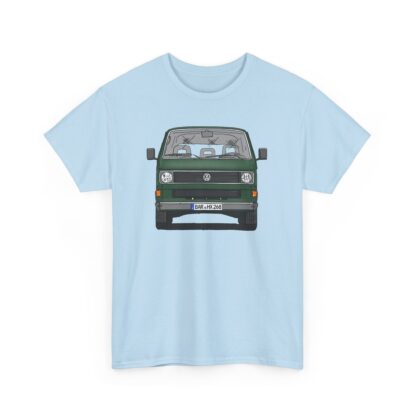 T-Shirt, VW T3, Bulli, VW Bus, Strichzeichnung, Dunkelgrün, BAR HX 268 – Bild 3